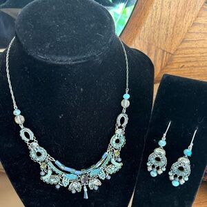 Ayala bar necklace and earring set